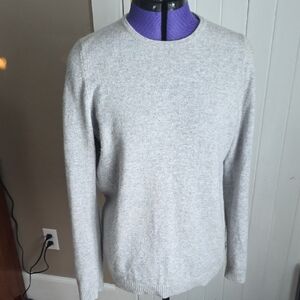 L.L. Bean Light Gray Crewneck Sweater